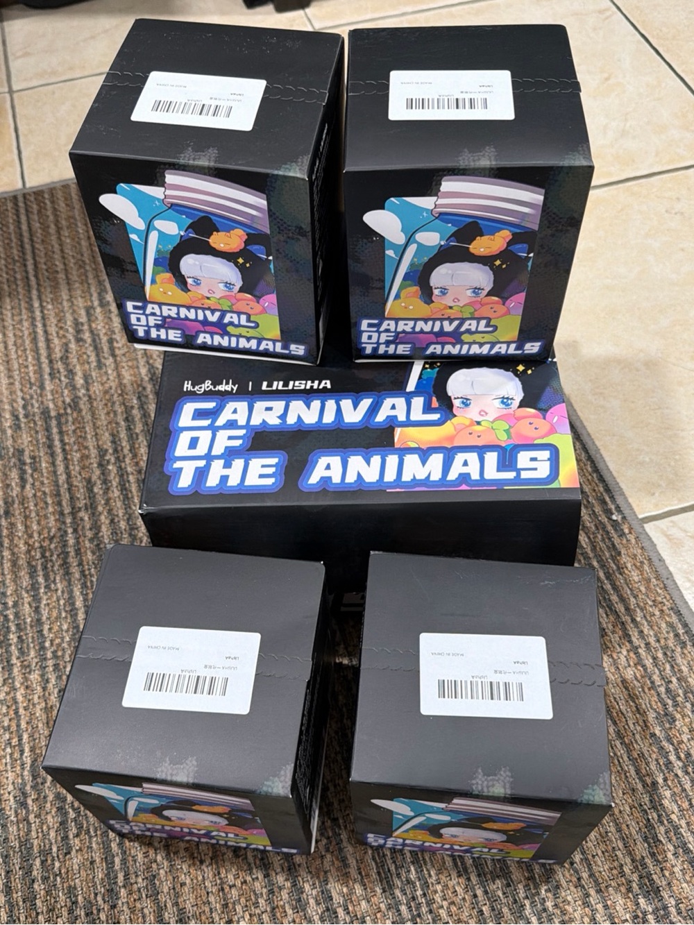 Hugbuddy Lilisha Carnival of the Animals Blind Box Set (4 boxes)